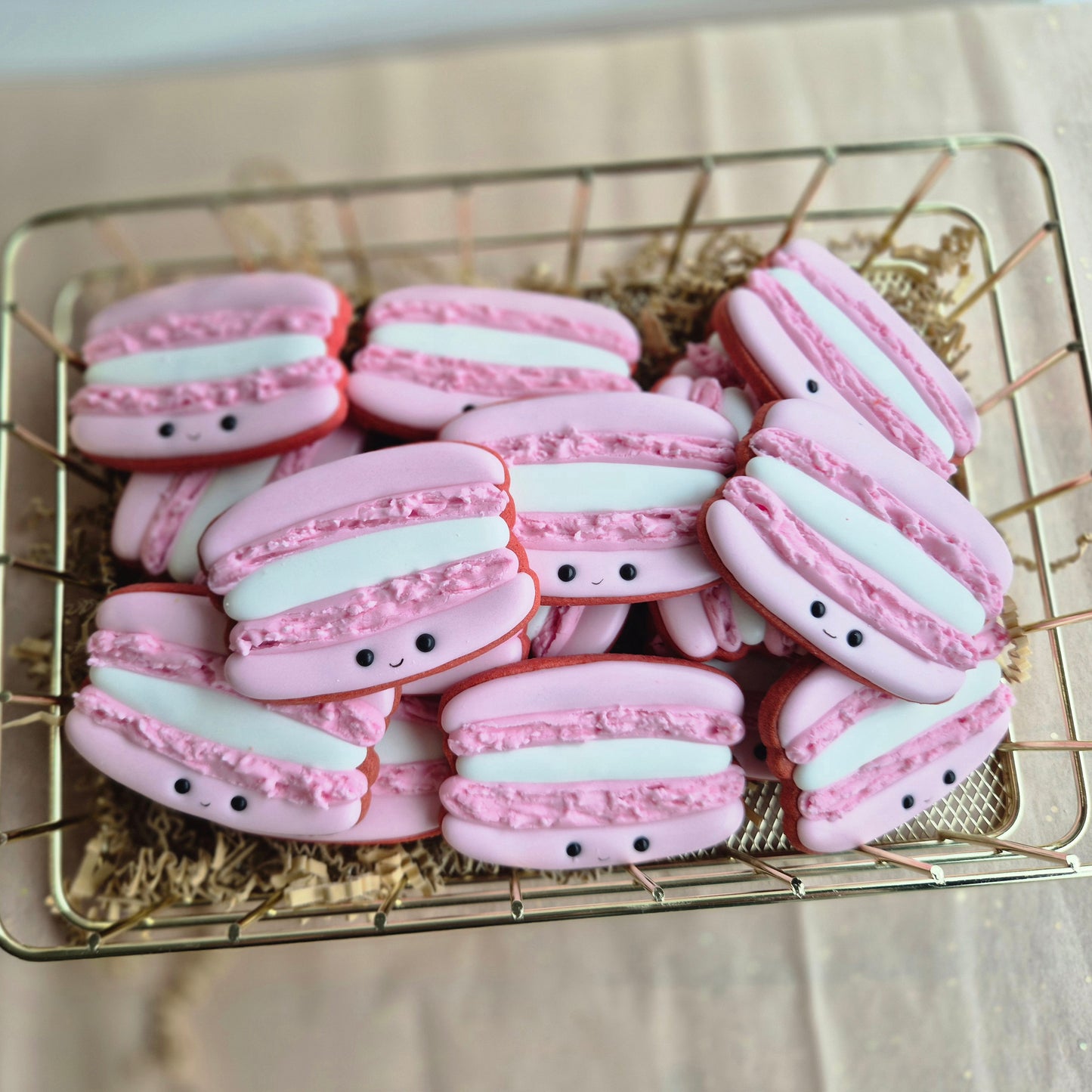 Macaron roze