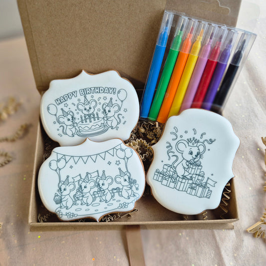 Happy Birthday kleur pakktje